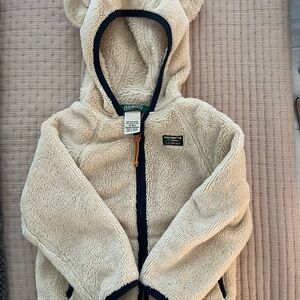 L.L.Bean Natural Fleece Bear Jacket